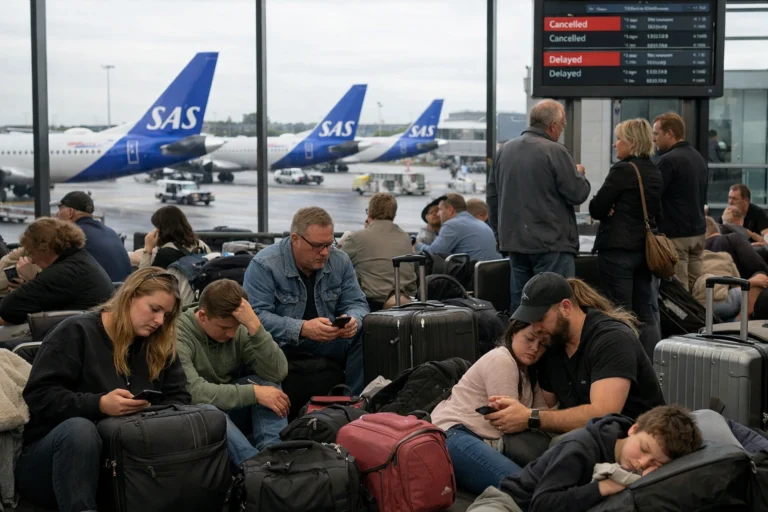 Passengers Stranded in Denmark, Norway, and Sweden Today As SAS Airline Faces 18 Cancellations and 3 Delayed Flights in Oslo, Copenhagen, Stockholm, Zurich, and More