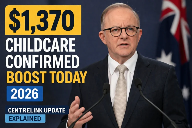 $1,370 Childcare Confirmed Boost Today 2026: Centrelink Update Explained