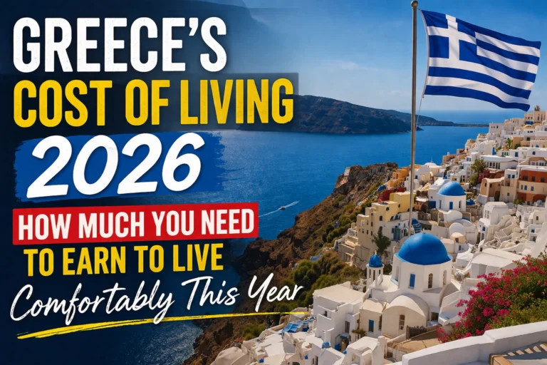 Greece’s Cost of Living 2026: How Much You Need to Earn to Live Comfortably This Year
