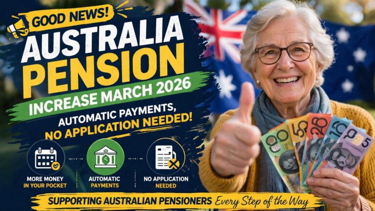 Australia Pension Increase March 2026 – Automatic Payments, No Application Needed