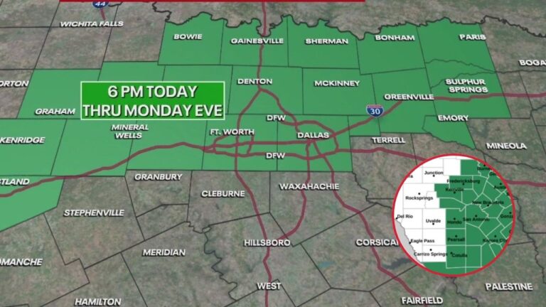 National Weather Service Issues Massive Texas Flood Watch